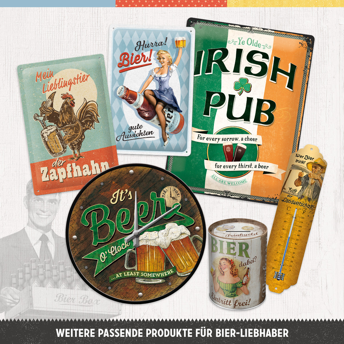 nostalgic-art-tankstelle-bier-insegna-metallo-da-appendere-10x20-cm image 5