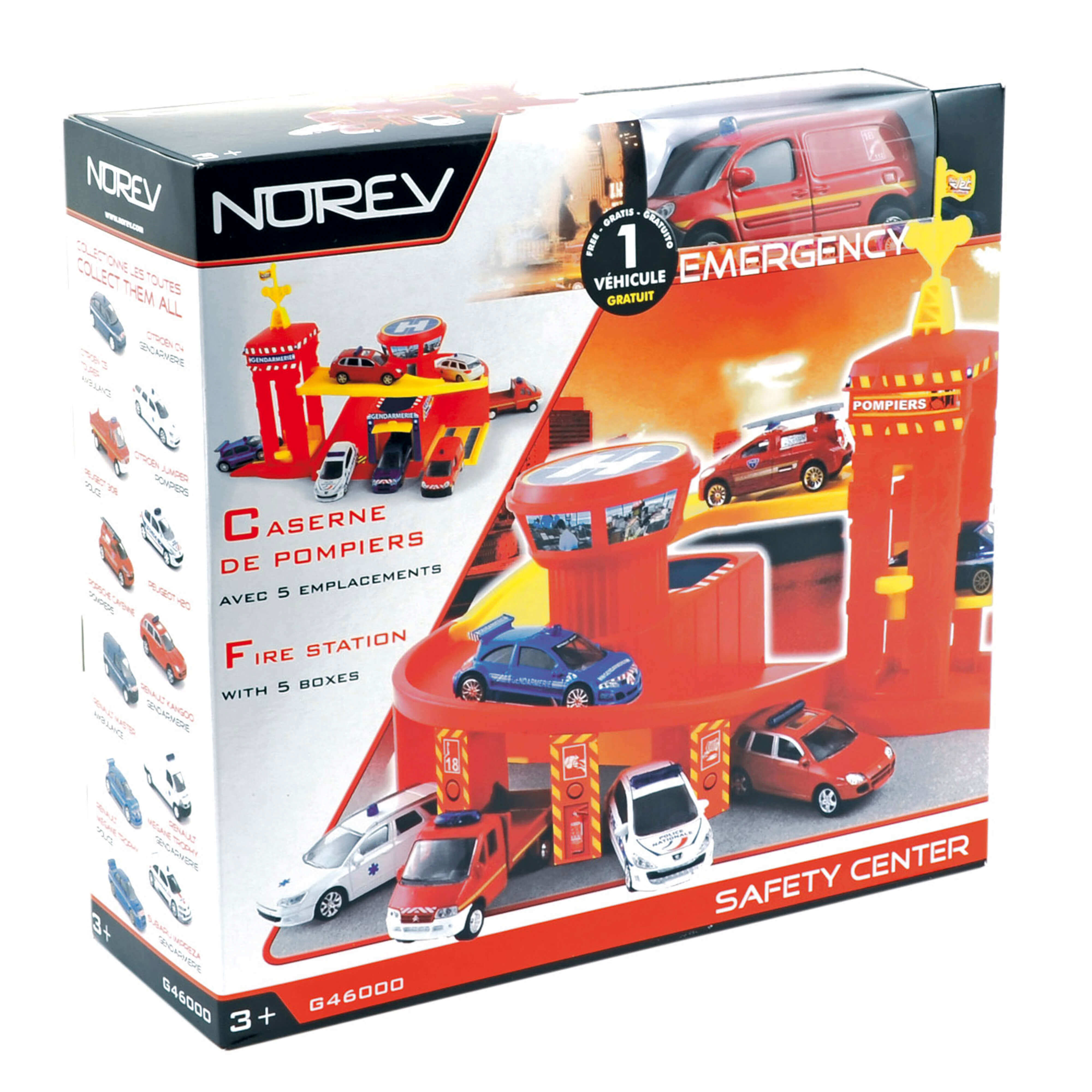 norev-centre-de-secours-pompieri-e-gendarmeria-playset-1-64-veicolo image 3
