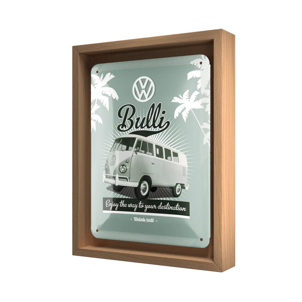 nostalgic-art-volkswagen-vw-retro-bulli-cornice-n-frame-s-18-5x24-cm image 1