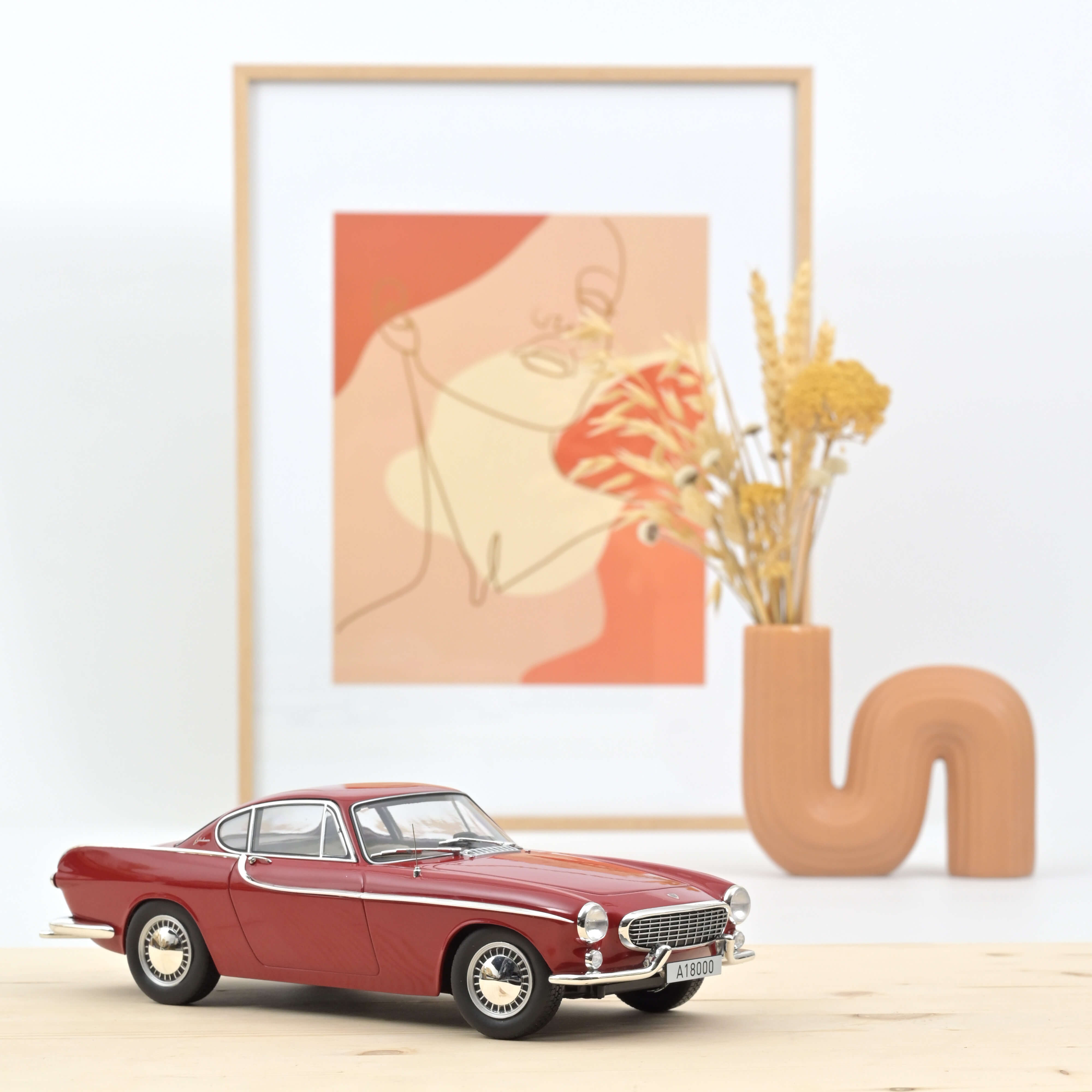 norev-volvo-p1800-1961-rouge-coup-modellino-auto-1-18 image 1