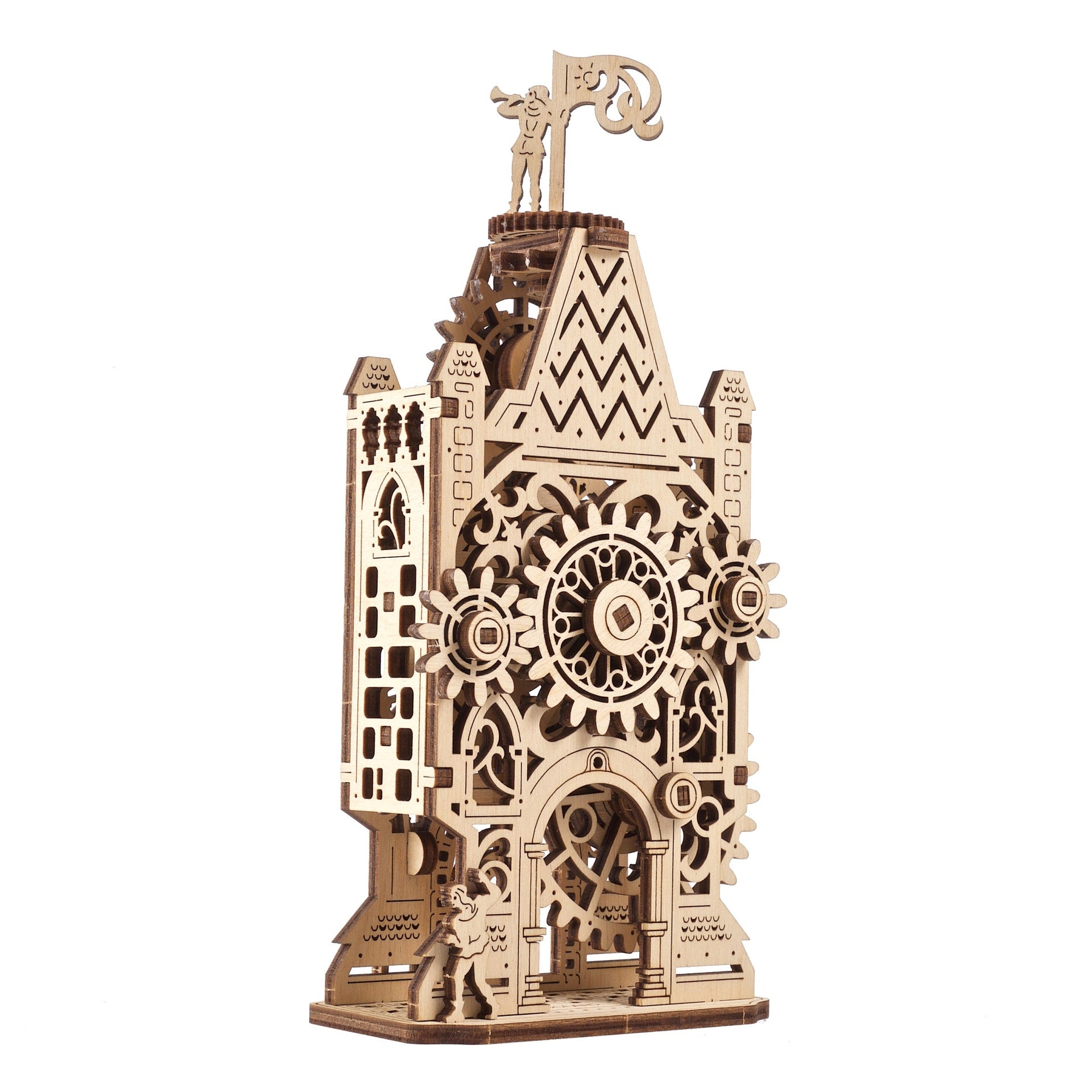 ugears-old-clock-tower-puzzle-3d-in-legno-meccanico image 2