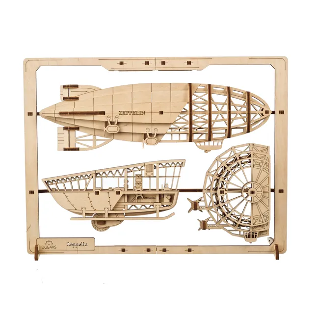 ugears-zeppelin-puzzle-2-5d-in-legno-u-mini-da-collezione image 1