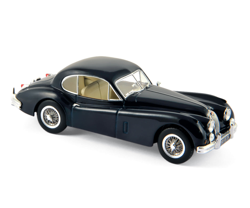 norev-jaguar-xk140-coup-1957-modellino-auto-blu-scuro-1-43 image 1