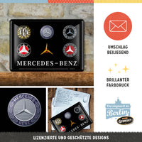 nostalgic-art-mercedes-benz-logo-evolution-metal-card-10x14-cm image 3