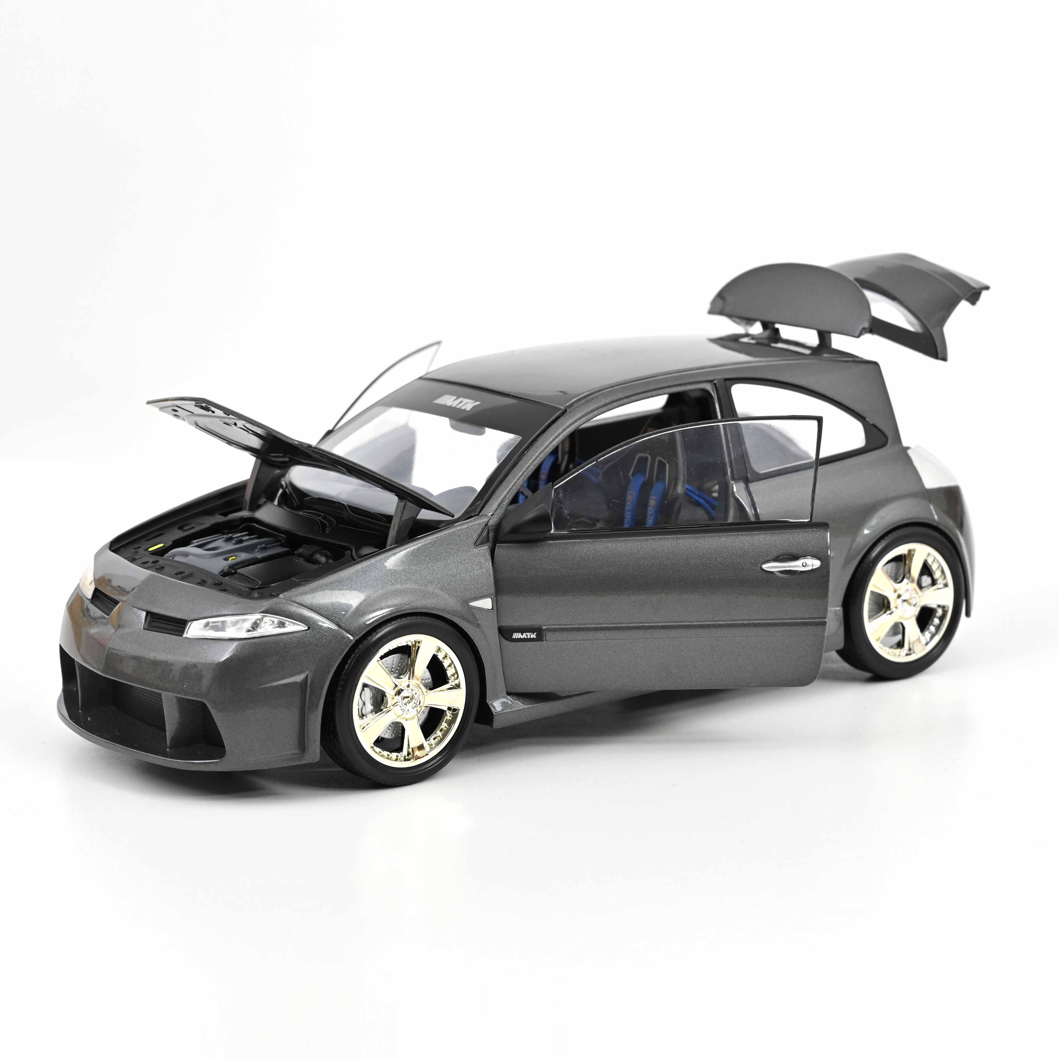 norev-renault-m-gane-mtk-2004-modellino-auto-1-18-grigio-hologramme image 2