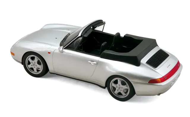 norev-porsche-911-cabriolet-1994-silver-modellino-auto-1-18 image 1