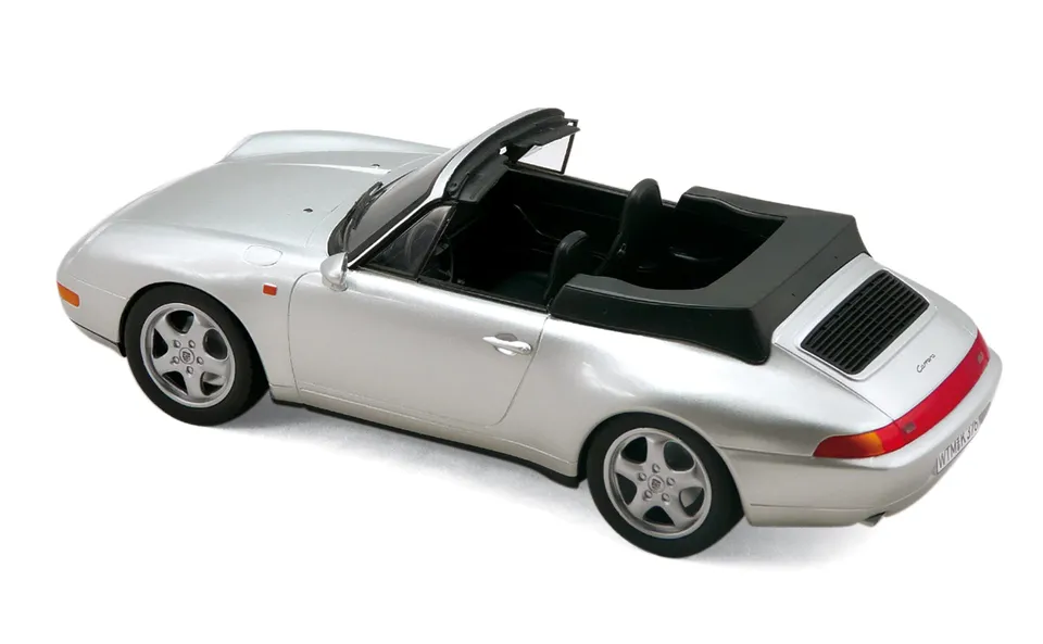 norev-porsche-911-cabriolet-1994-silver-modellino-auto-1-18 image 1