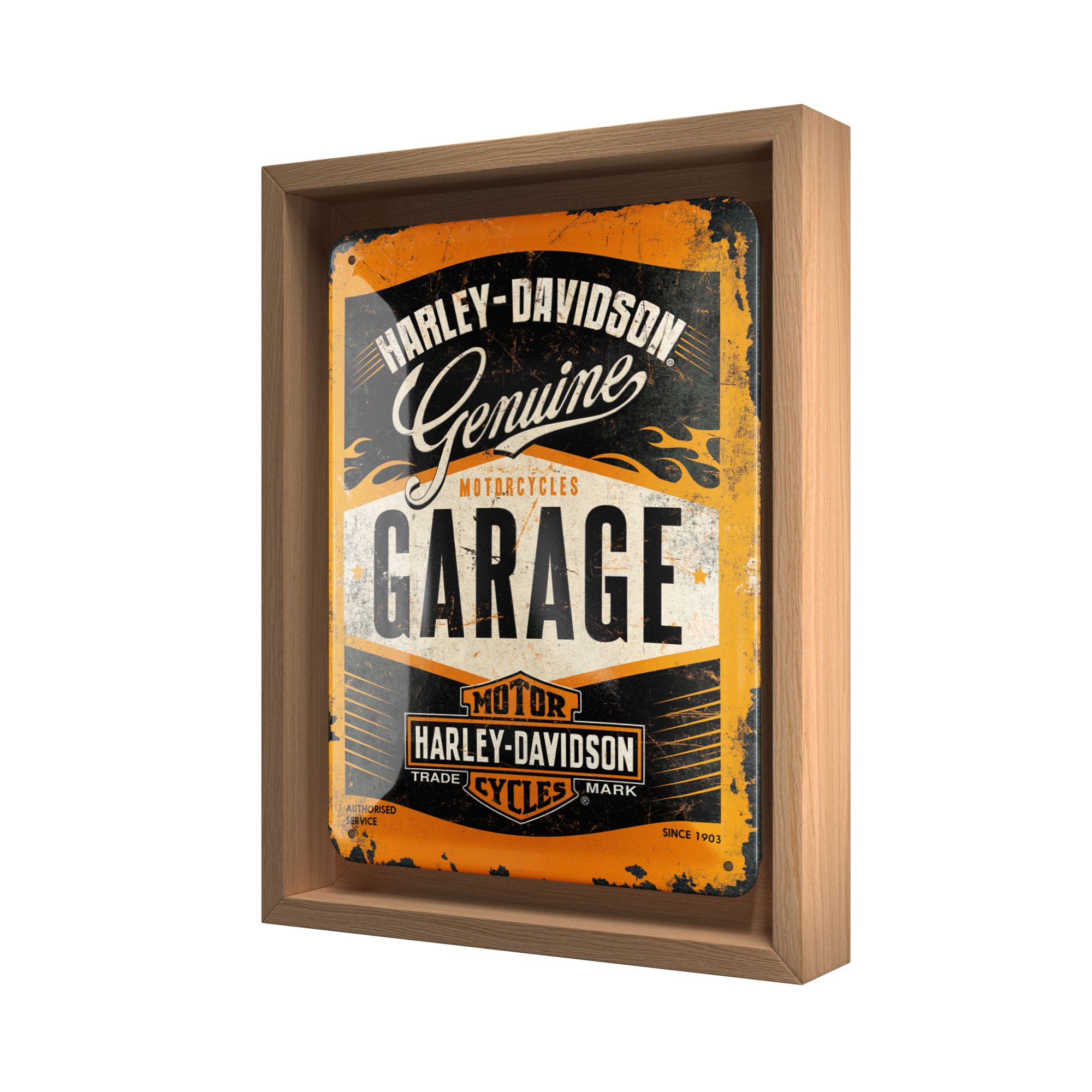 nostalgic-art-harley-davidson-garage-targa-in-metallo-15x20-cm image 4