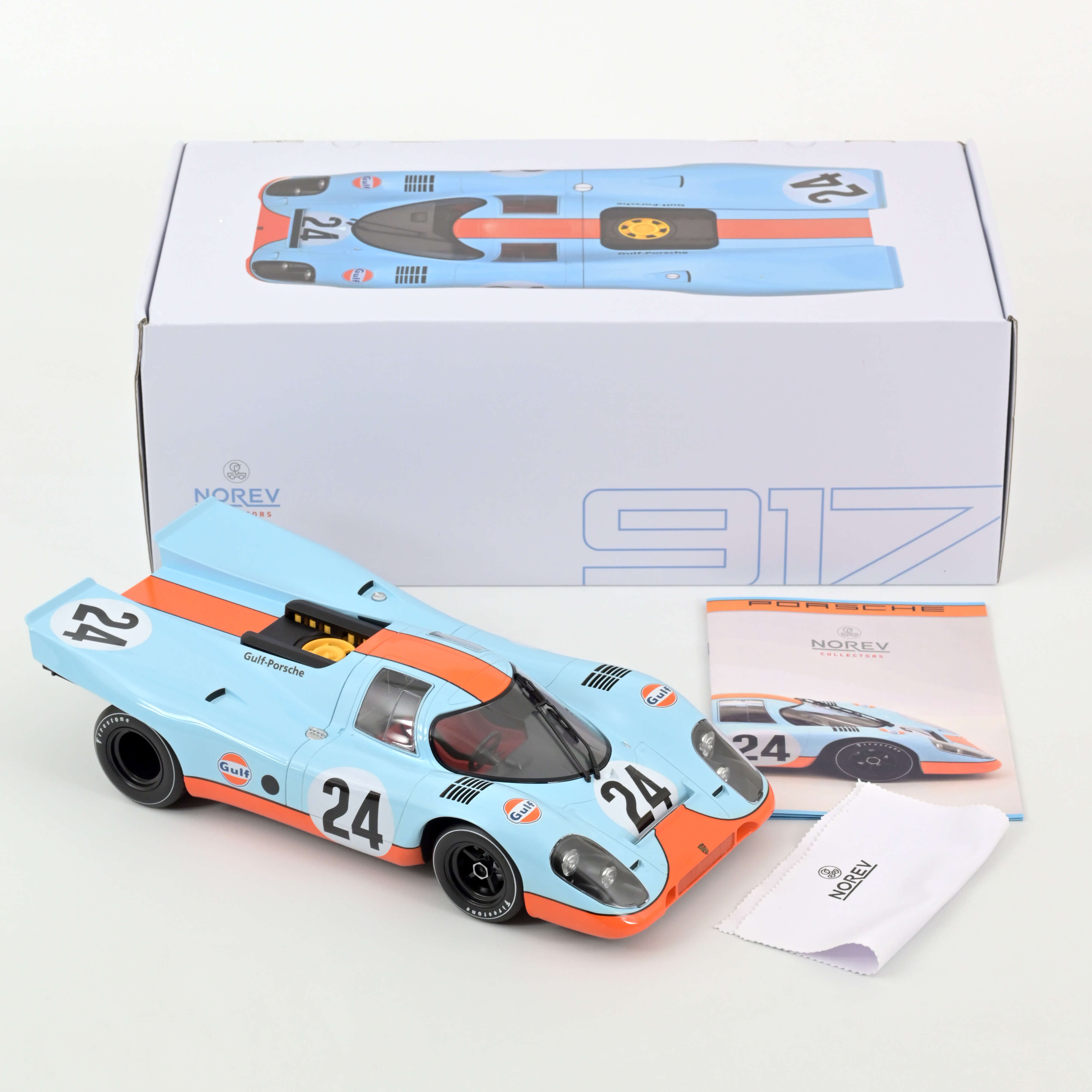 norev-porsche-917k-1000km-spa-1970-siffert-redman-24-gulf-modellino-auto-1-12 image 4