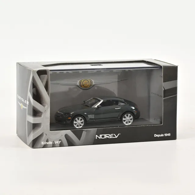 norev-chrysler-crossfire-coup-modellino-auto-1-43-grigio-grafite-metallizzato image 1