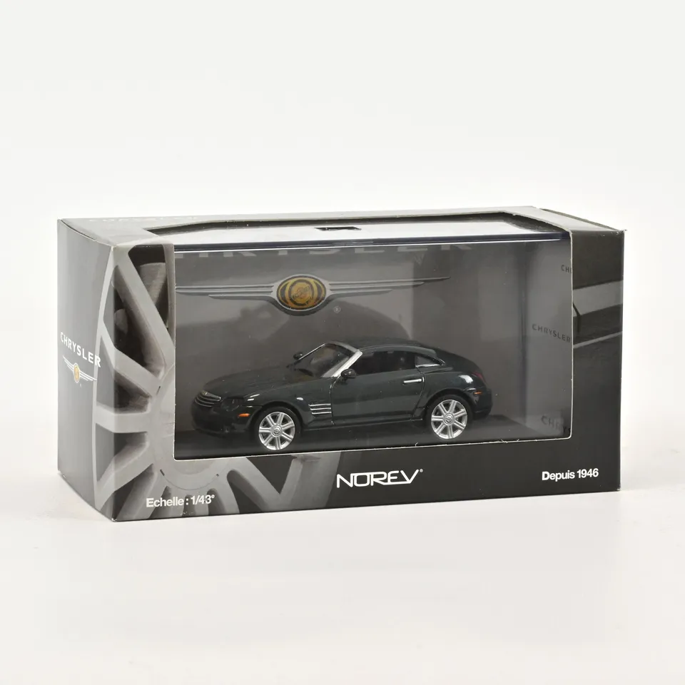 norev-chrysler-crossfire-coup-modellino-auto-1-43-grigio-grafite-metallizzato image 1