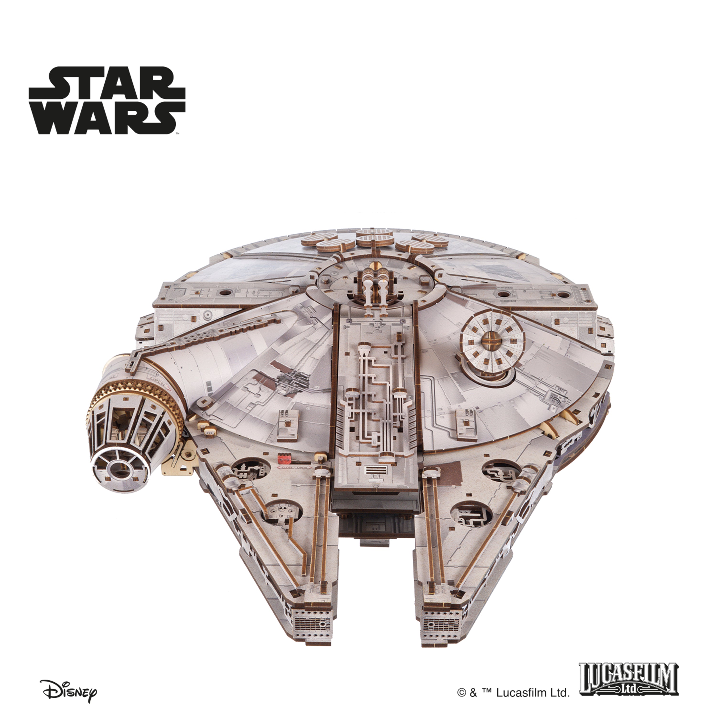 ugears-millennium-falcon-astronave-star-wars-1-75-in-legno-da-costruire image 4