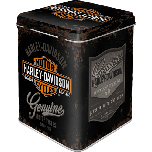 nostalgic-art-harley-davidson-genuine-logo-scatola-da-t-in-metallo-100-g image 2