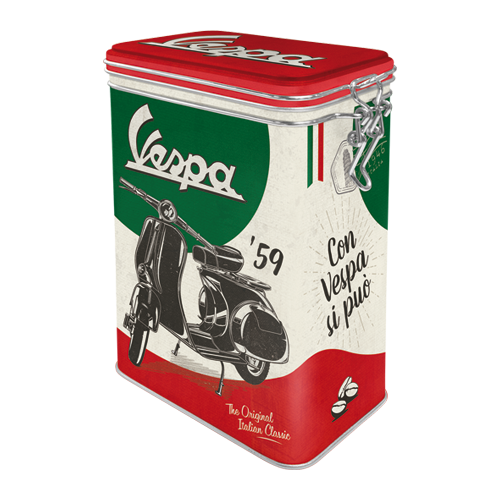 nostalgic-art-vespa-the-italian-classic-barattolo-caff-in-latta-7-5x11x17-5-cm image 1