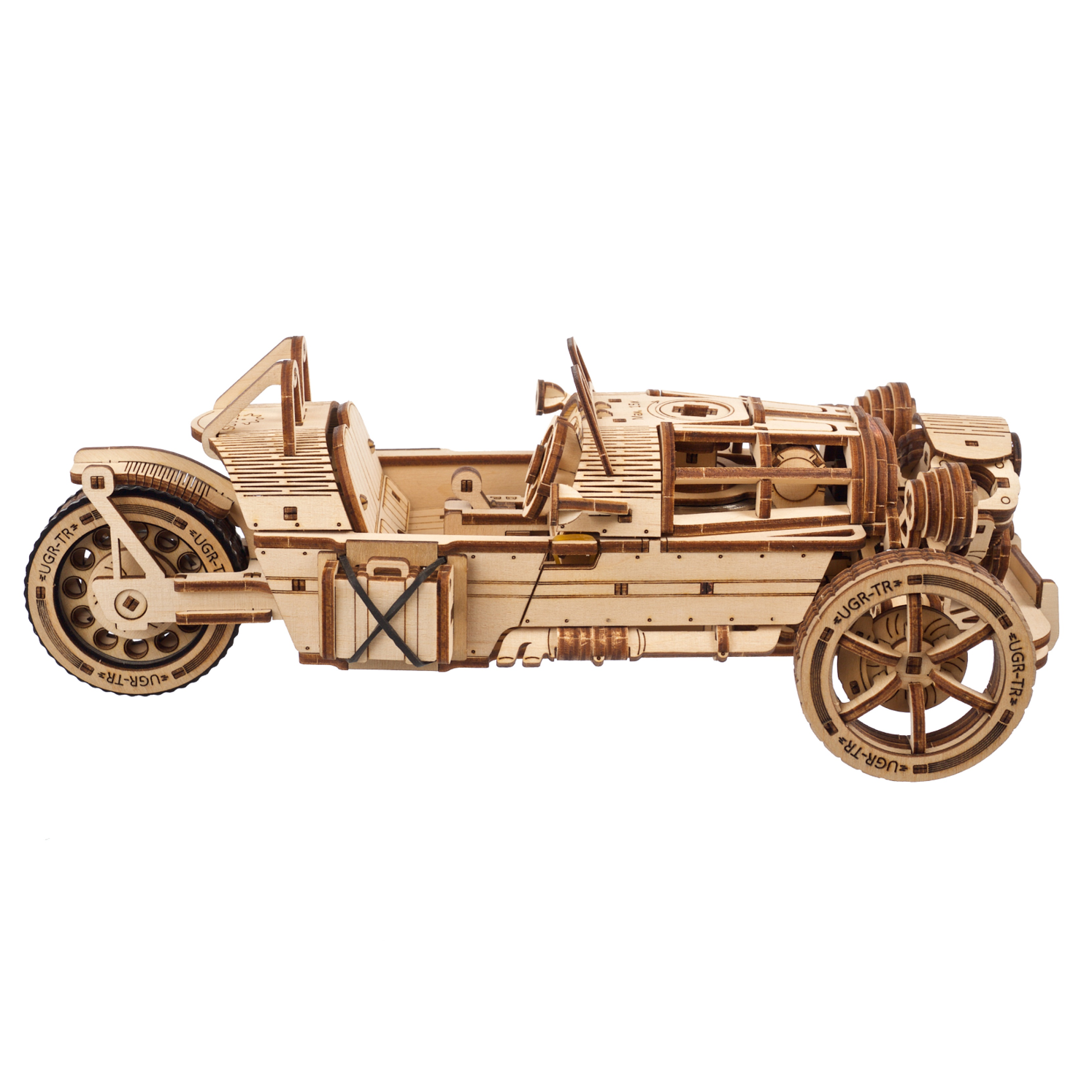 ugears-three-wheeler-ugr-s-modellino-meccanico-in-legno-da-costruire image 3