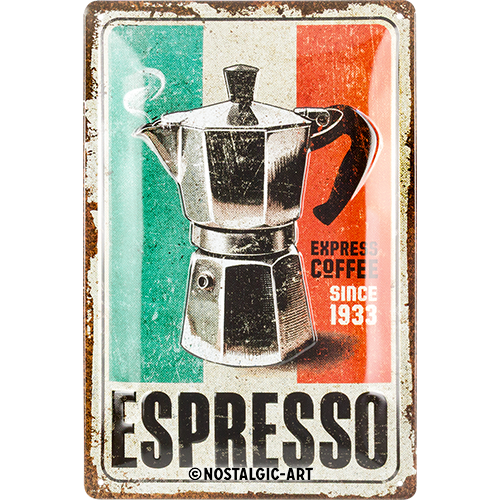 nostalgic-art-espresso-targa-in-metallo-20x30-cm-retro-cucina image 1