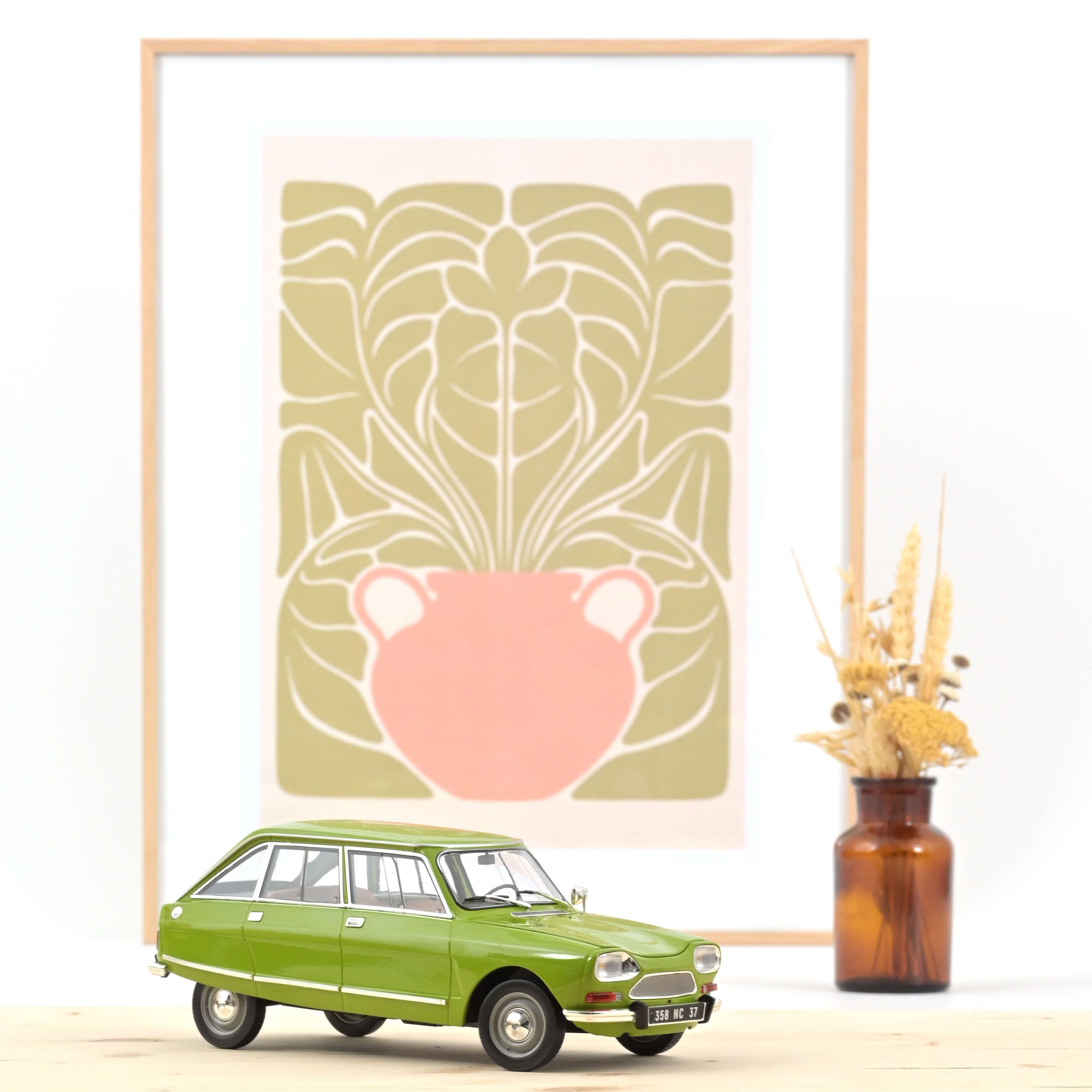 norev-citro-n-ami-8-club-1969-iris-vert-modellino-auto-1-18 image 1
