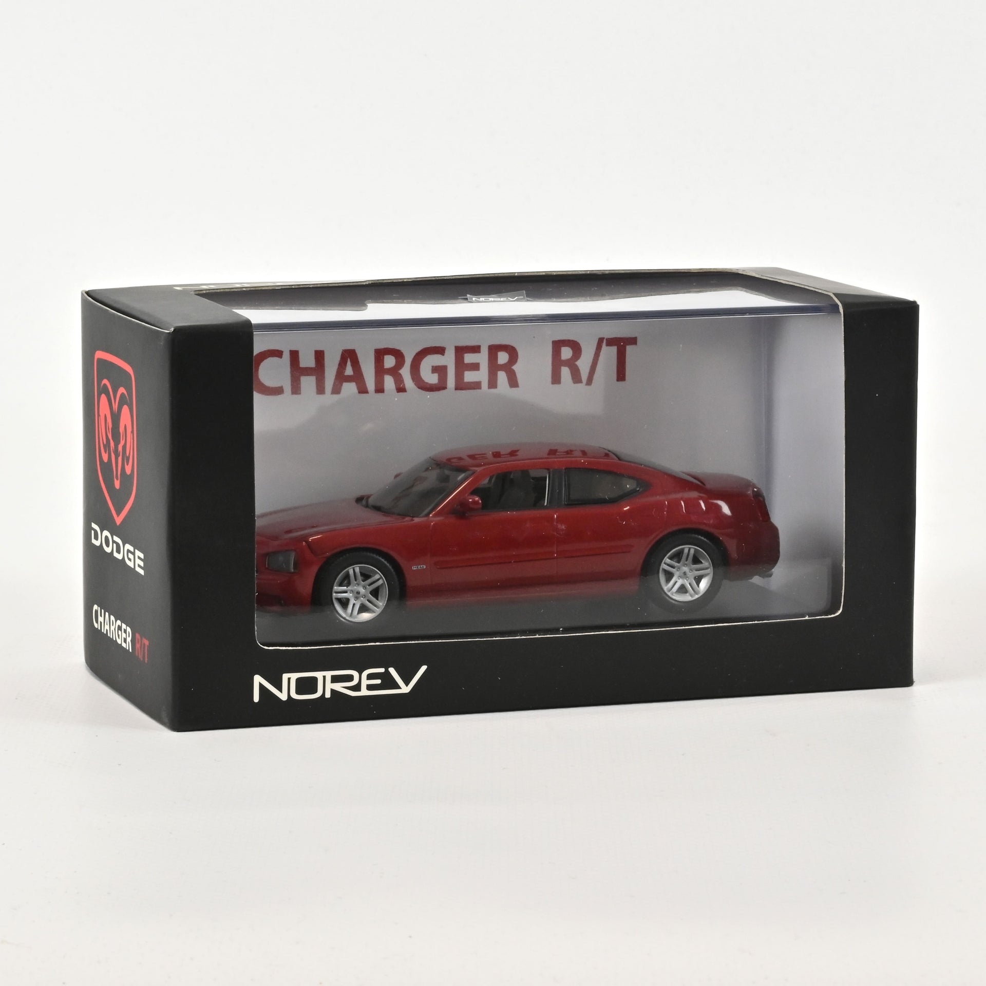 norev-dodge-charger-r-t-2006-modellino-auto-1-43-rosso-inferno image 1