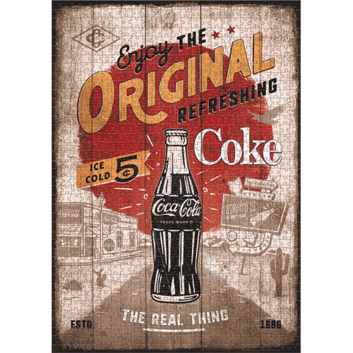 nostalgic-art-coca-cola-original-coke-highway-66-puzzle-1000-pezzi-in-scatola-di image 7