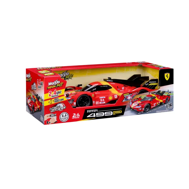 maisto-tech-ferrari-499p-le-mans-champion-2023-51-rc-1-16-rossa image 1