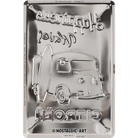 nostalgic-art-citroen-type-h-happiness-comes-in-waves-targa-metallo-20x30-cm image 3