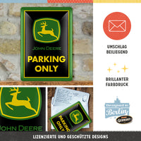 nostalgic-art-john-deere-parking-only-biglietto-in-metallo-10x14-cm image 3