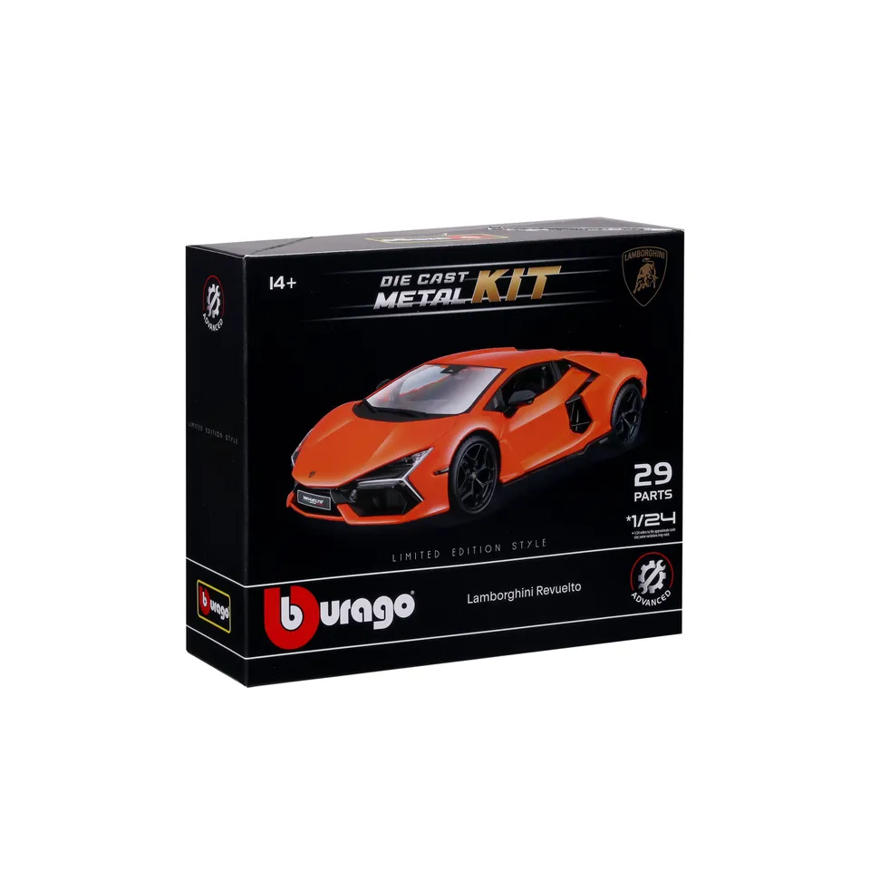 bburago-model-kit-lamborghini-revuelto-1-24-29-pezzi-diecast-arancione image 1