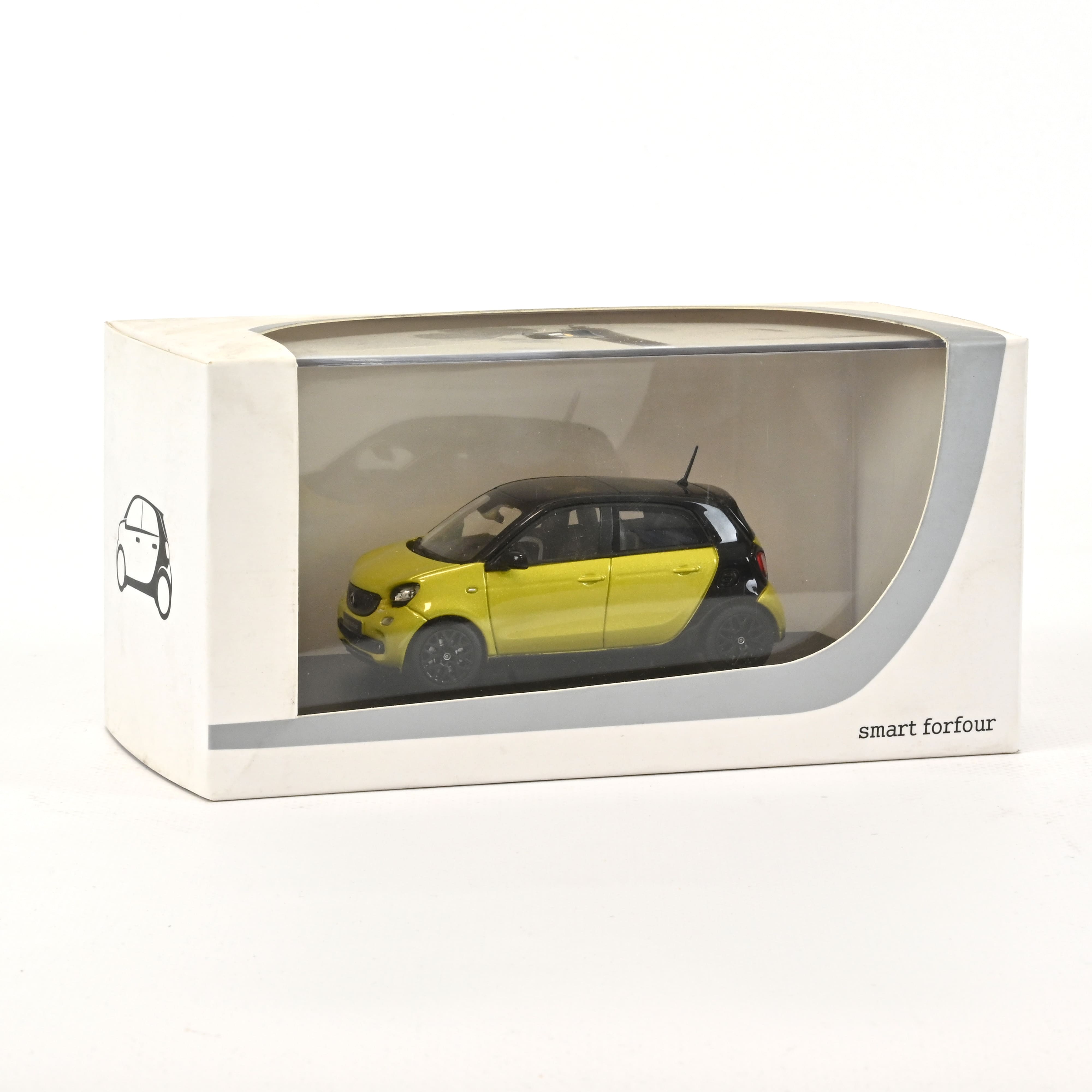 norev-smart-forfour-2015-modellino-auto-1-43-giallo image 1