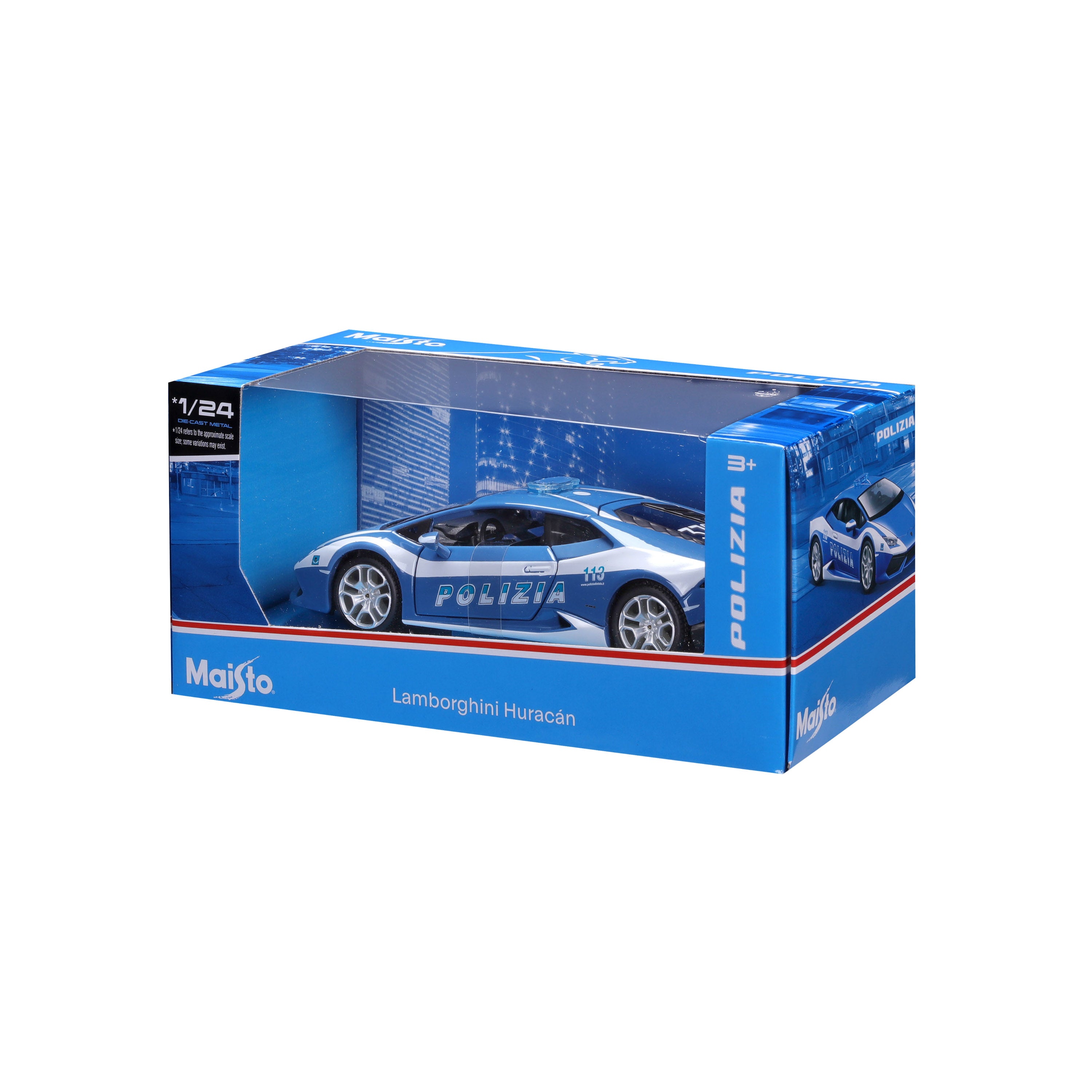 bburago-lamborghini-hurac-n-police-1-24-modellino-diecast image 8