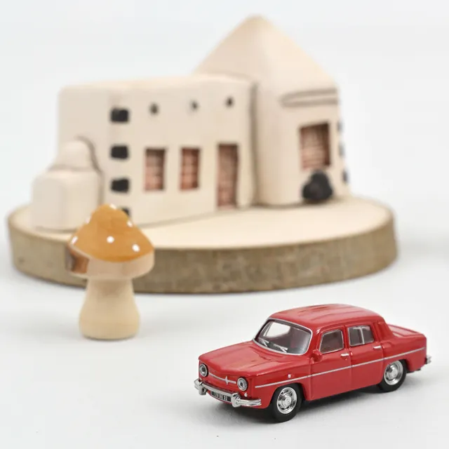 norev-renault-8-1963-rosso-montijo-1-87-miniatura-auto-storica image 1