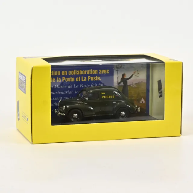 norev-renault-4cv-la-poste-modellino-auto-1-43-da-collezione image 1