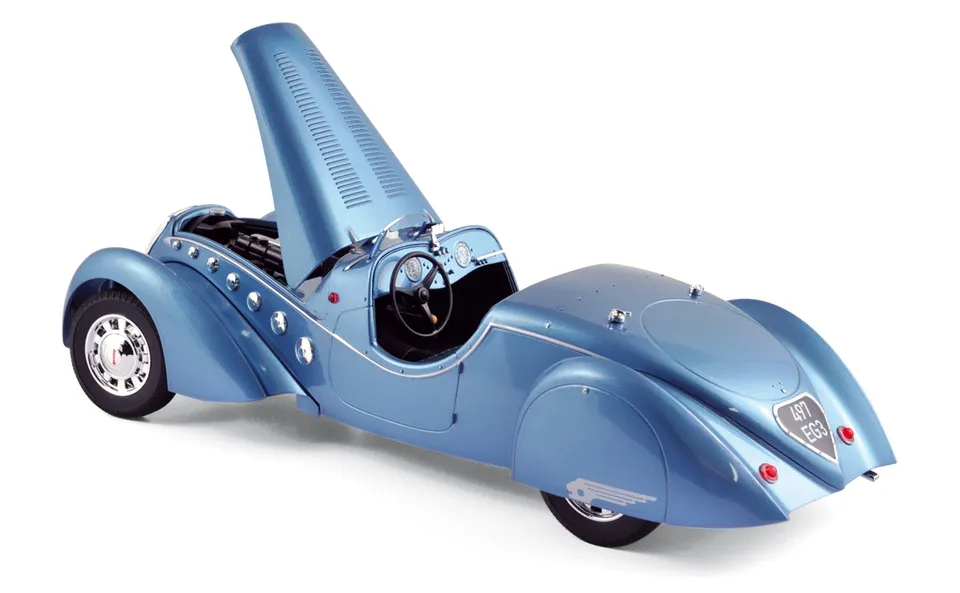 norev-peugeot-302-darl-mat-roadster-1937-blu-metallizzato-1-18 image 1