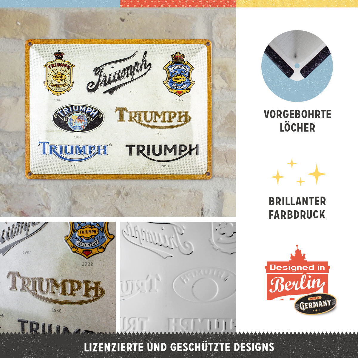 nostalgic-art-triumph-logo-evolution-targa-in-metallo-30x40-cm-2 image 4