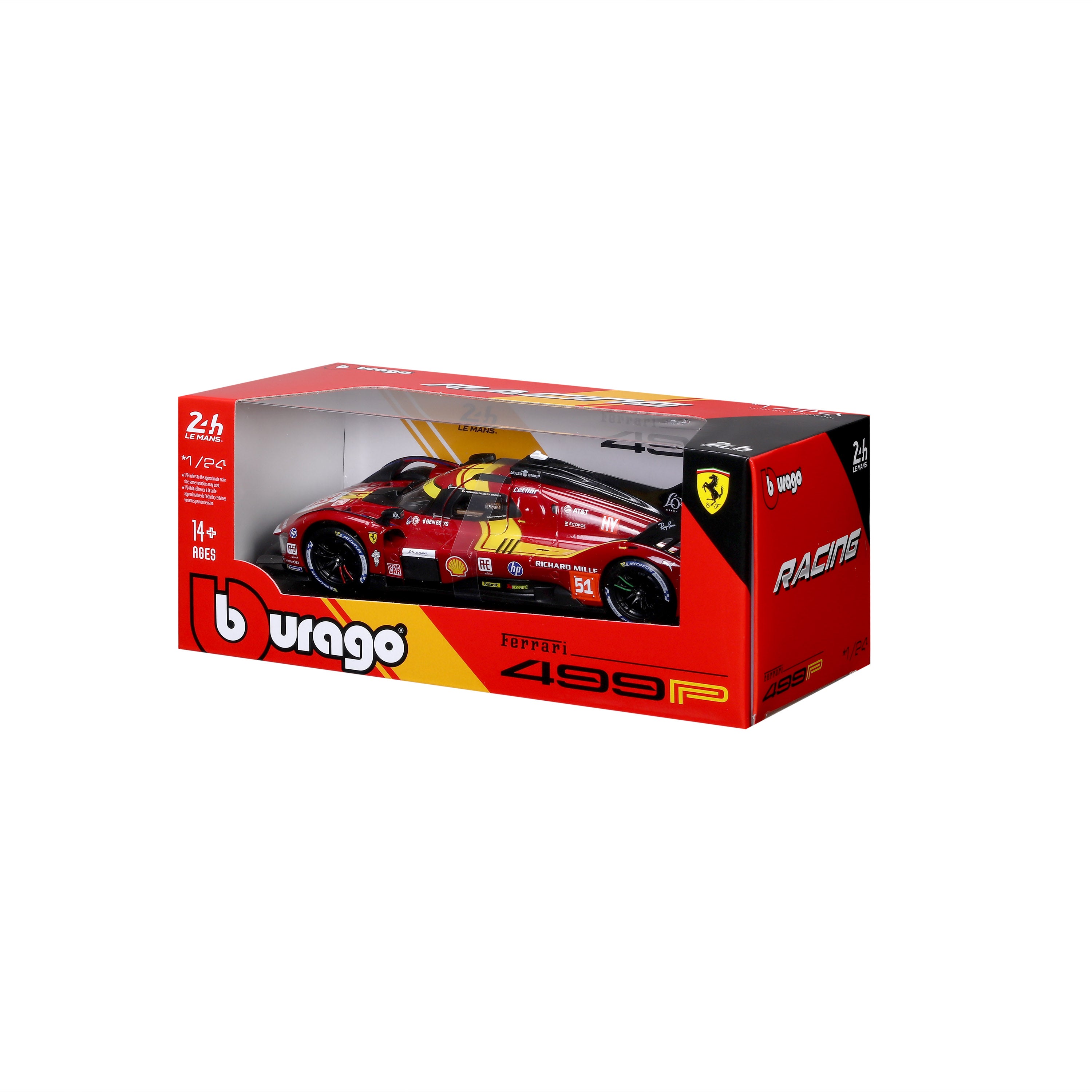 bburago-ferrari-499p-n-51-le-mans-2025-hypercar-1-24 image 8