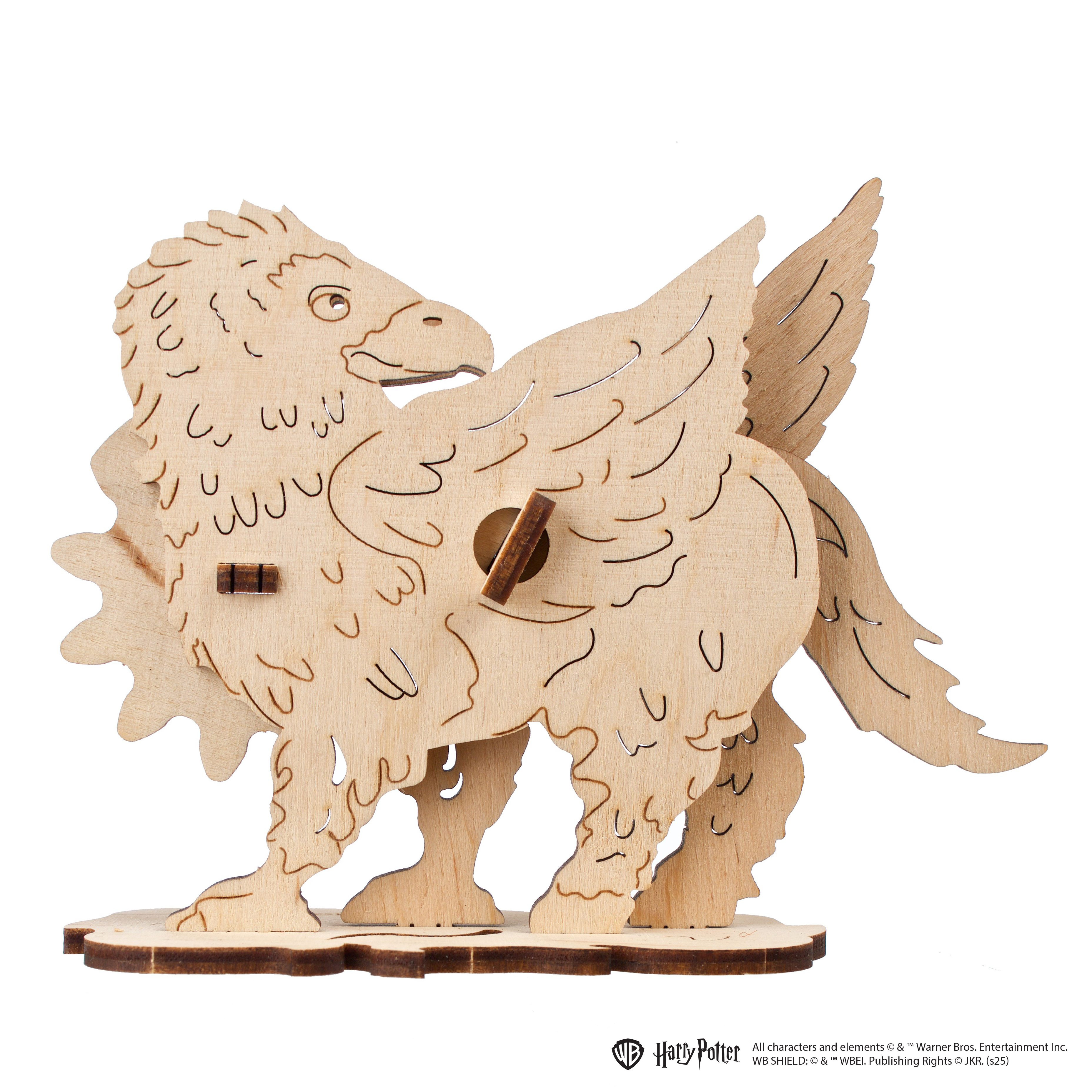 ugears-buckbeak-ippogrifo-modello-3d-in-legno-da-colorare-harry-potter image 1