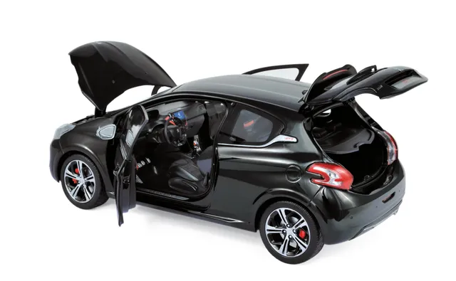 norev-peugeot-208-gti-2013-modellino-auto-1-18-nero-perla-nera-2 image 1