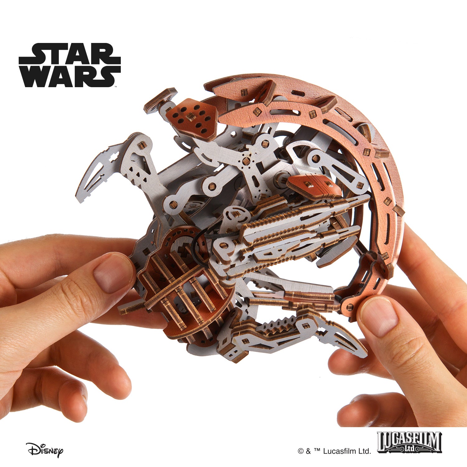 ugears-droideka-star-wars-series-kit-modello-meccanico-in-legno image 8