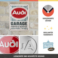 nostalgic-art-audi-garage-targa-in-metallo-15x20-cm image 2