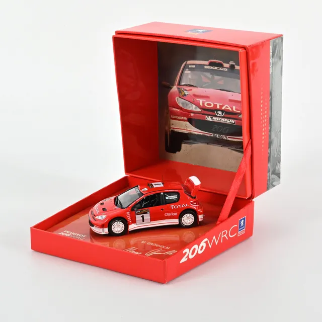 norev-peugeot-206-wrc-silverine-modellino-auto-1-43 image 1