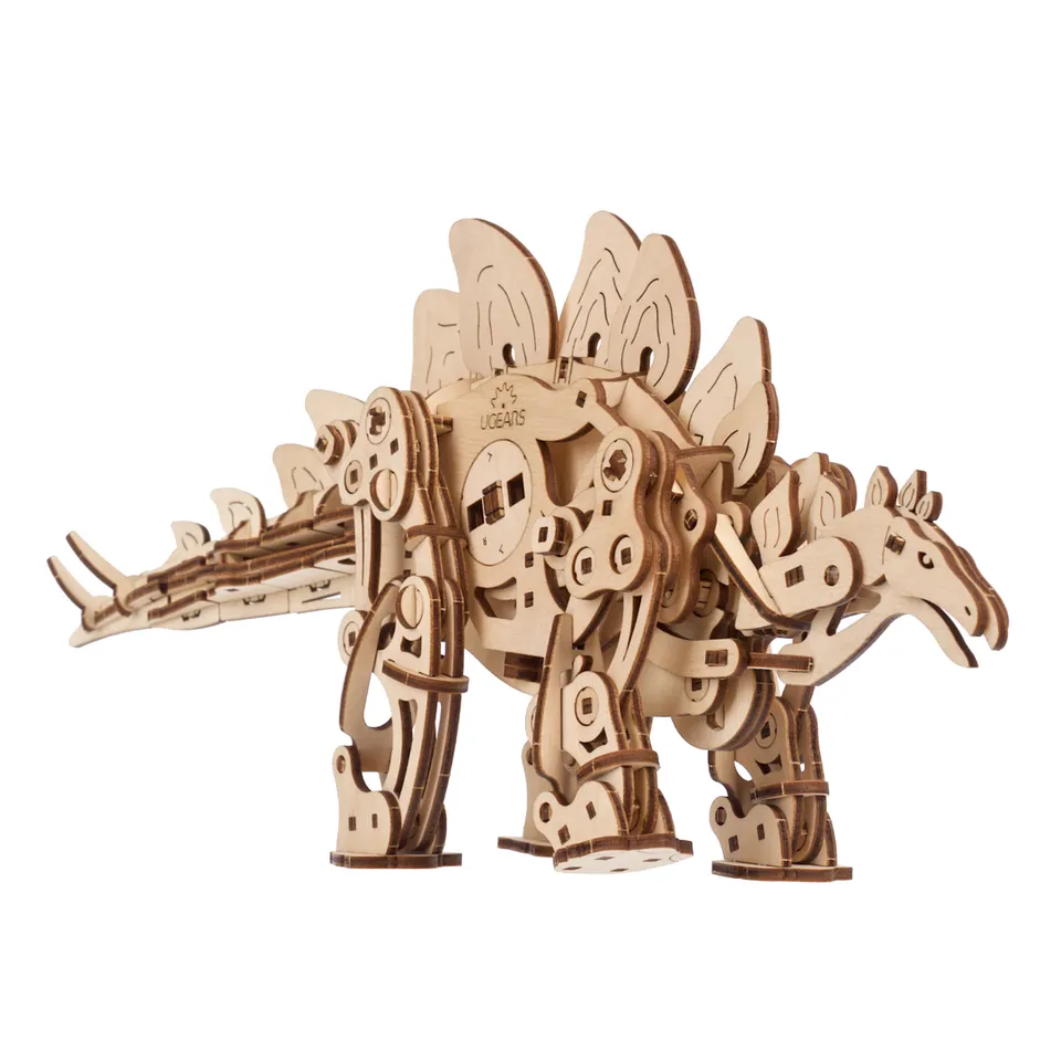 ugears-stegosaurus-modello-meccanico-in-legno-3d-da-costruire image 1