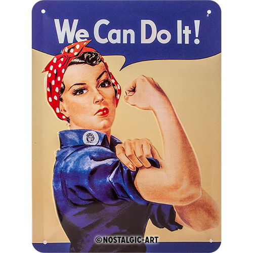 nostalgic-art-we-can-do-it-insegna-in-metallo-15x20-cm image 1