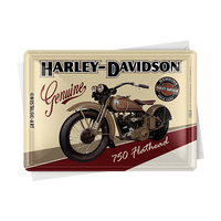 nostalgic-art-harley-davidson-flathead-metal-card-10x14-cm image 2