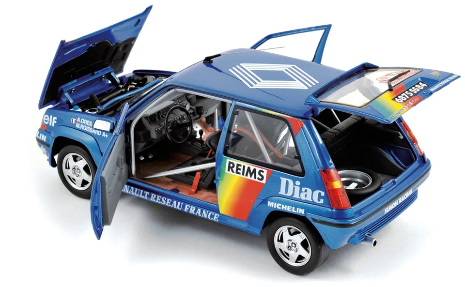 norev-renault-supercinq-gt-turbo-1990-rally-m-c-oreille-roissar-modellino-1-18 image 1