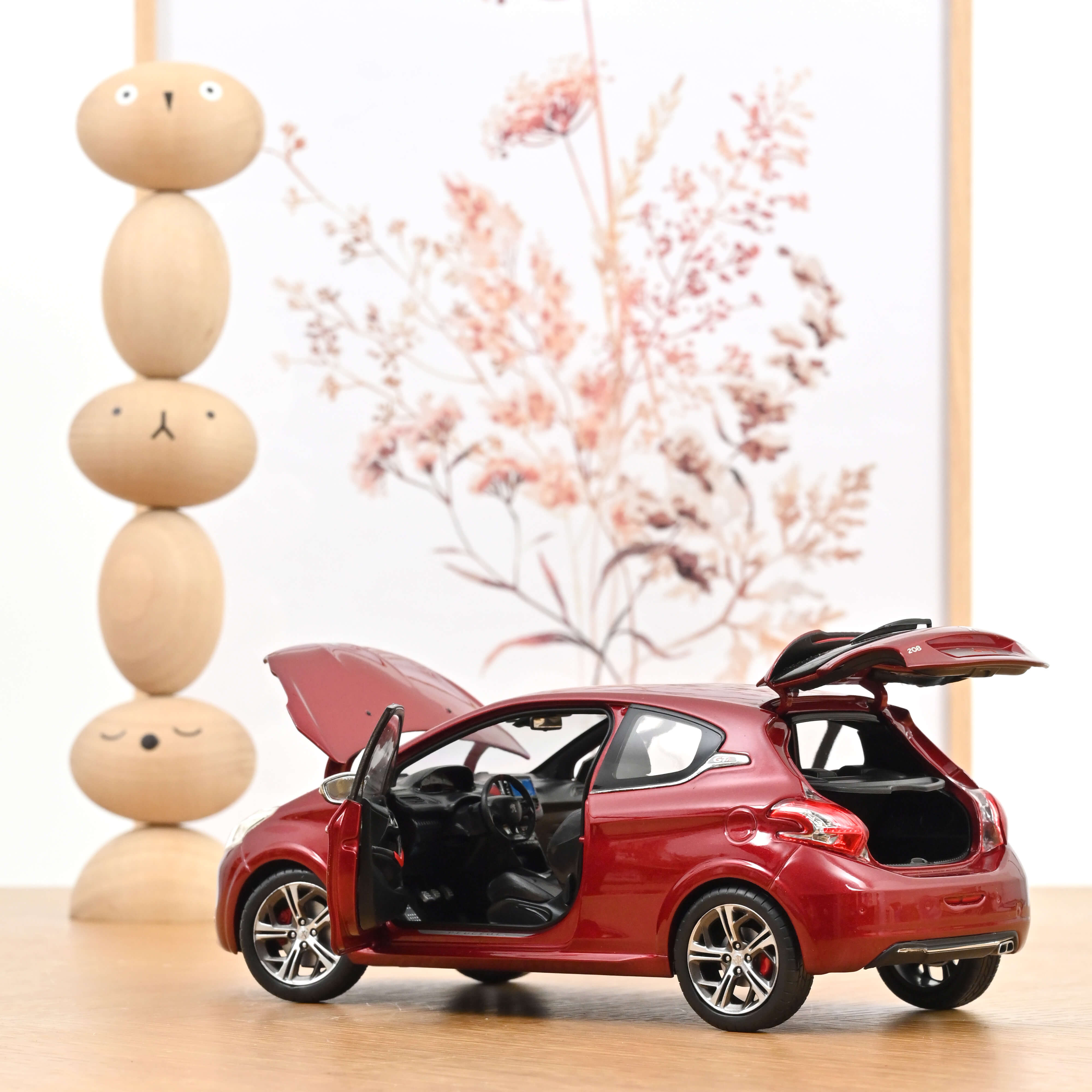 norev-peugeot-208-gti-2013-rouge-rubis-1-18-modellino-novit image 2