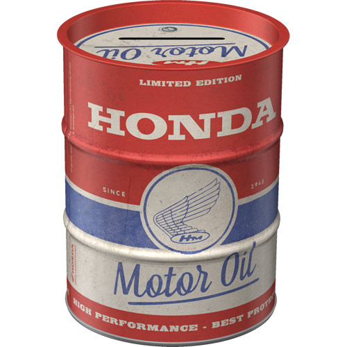 nostalgic-art-honda-mc-motor-oil-salvadanaio-lattina-olio-600-ml image 1
