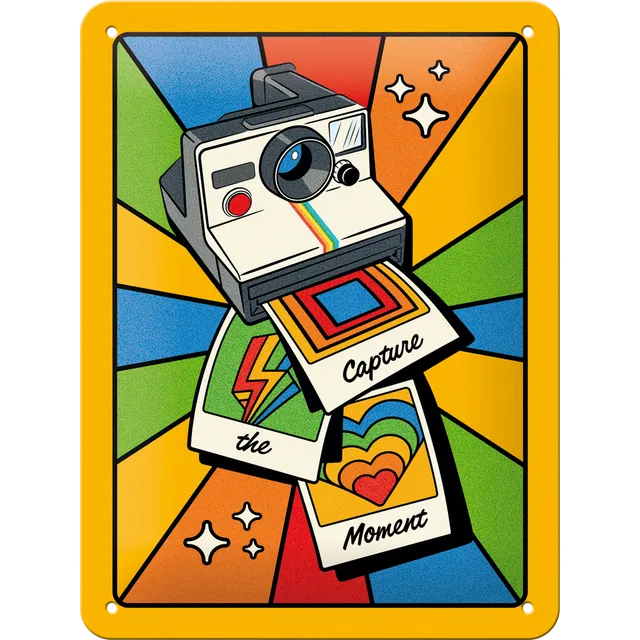 nostalgic-art-polaroid-capture-the-moment-targa-in-metallo-15x20-cm-2 image 1