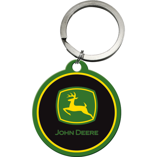 nostalgic-art-john-deere-logo-portachiavi-rotondo-4-cm image 1
