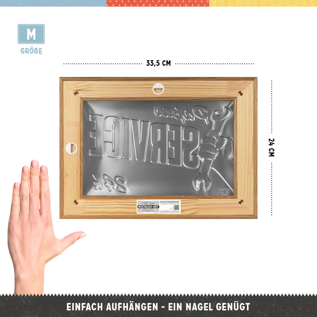 nostalgic-art-papas-service-n-frame-m-edition-cornice-in-legno-con-insegna-in-me image 2