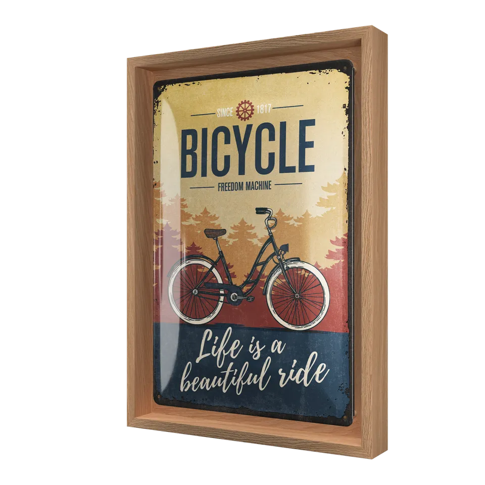 nostalgic-art-bicycle-beautiful-ride-n-frame-m-edition-cornice-magnetica-a4 image 1