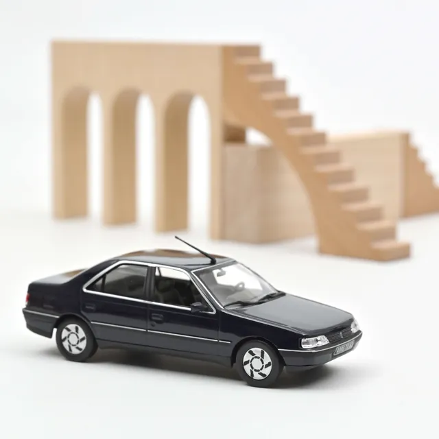 norev-peugeot-405-sri-1991-modellino-auto-die-cast-1-43-blu-scuro image 1